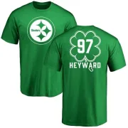 Cameron Heyward Pittsburgh Steelers Green St. Patrick's Day Name & Number T-Shirt