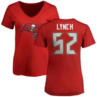 Cameron Lynch Women's Tampa Bay Buccaneers Name & Number Logo Slim Fit T-Shirt - Red