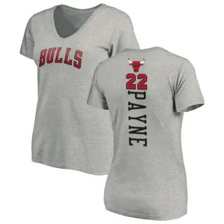 Cameron Payne Women's Chicago Bulls Ash Backer T-Shirt