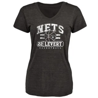 Caris LeVert Women's Brooklyn Nets Black Baseline Tri-Blend T-Shirt