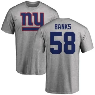 Carl Banks New York Giants Name & Number Logo T-Shirt - Ash