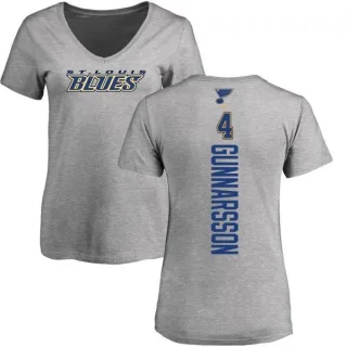 Carl Gunnarsson Women's St. Louis Blues Backer T-Shirt - Ash