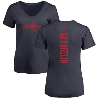 Carl Hagelin Women's Washington Capitals One Color Backer T-Shirt - Navy