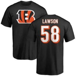 Carl Lawson Cincinnati Bengals Name & Number Logo T-Shirt - Black