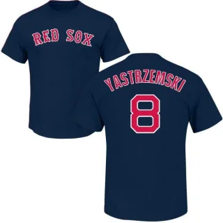 Carl Yastrzemski Boston Red Sox Name & Number T-Shirt - Navy