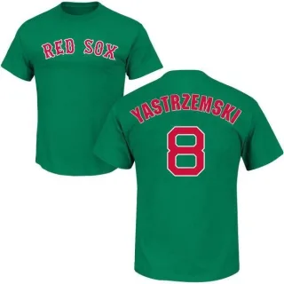 Carl Yastrzemski Boston Red Sox St. Patrick's Day Name & Number T-Shirt - Green