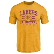 Carlos Boozer Los Angeles Lakers Gold Baseline Tri-Blend T-Shirt