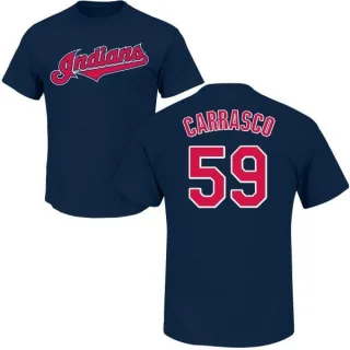 Carlos Carrasco Cleveland Indians Name & Number T-Shirt - Navy