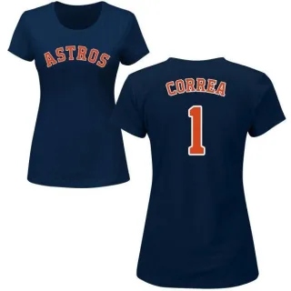 Carlos Correa Women's Houston Astros Name & Number T-Shirt - Navy