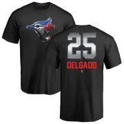 Carlos Delgado Toronto Blue Jays Midnight Mascot T-Shirt - Black