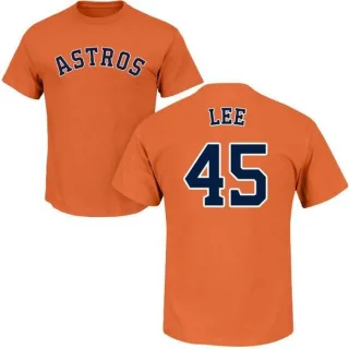 Carlos Lee Houston Astros Name & Number T-Shirt - Orange