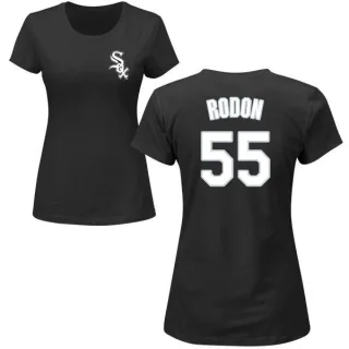 Carlos Rodon Women's Chicago White Sox Name & Number T-Shirt - Black