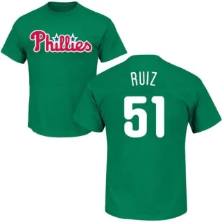 Carlos Ruiz Philadelphia Phillies St. Patrick's Day Name & Number T-Shirt - Green