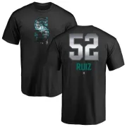 Carlos Ruiz Seattle Mariners Midnight Mascot T-Shirt - Black