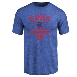 Carlos Zambrano Chicago Cubs Base Runner Tri-Blend T-Shirt - Royal