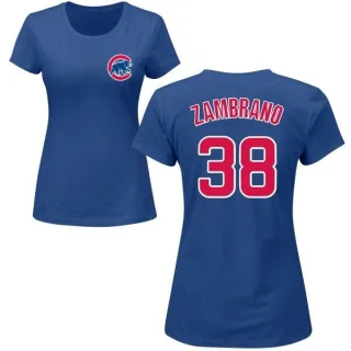 Carlos Zambrano Women's Chicago Cubs Name & Number T-Shirt - Royal