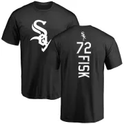 Carlton Fisk Chicago White Sox Backer T-Shirt - Black