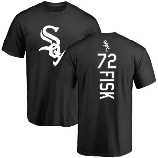 Carlton Fisk Chicago White Sox Backer T-Shirt - Black