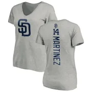 Carmelo Martinez Women's San Diego Padres Backer Slim Fit T-Shirt - Ash