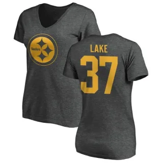 Carnell Lake Women's Pittsburgh Steelers One Color T-Shirt - Ash