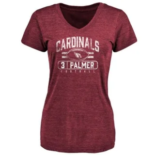 Carson Palmer Women's Arizona Cardinals Flanker Tri-Blend T-Shirt - Maroon