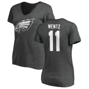 Carson Wentz Women's Philadelphia Eagles One Color T-Shirt - Ash