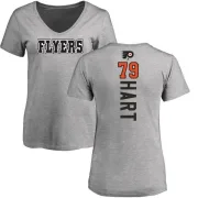 Carter Hart Women's Philadelphia Flyers Backer T-Shirt - Ash