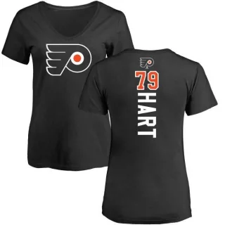 Carter Hart Women's Philadelphia Flyers Backer T-Shirt - Black