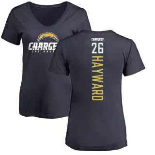 Casey Hayward Women's Los Angeles Chargers Backer T-Shirt - Navy