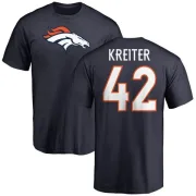 Casey Kreiter Denver Broncos Name & Number Logo T-Shirt - Navy