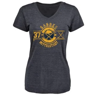 Casey Mittelstadt Women's Buffalo Sabres Insignia Tri-Blend T-Shirt - Navy