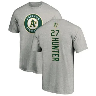 Catfish Hunter Oakland Athletics Backer T-Shirt - Ash