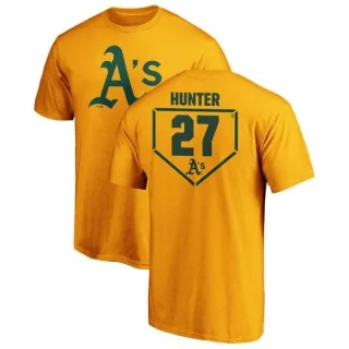 Catfish Hunter Oakland Athletics RBI T-Shirt - Gold