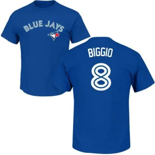 Cavan Biggio Toronto Blue Jays Name & Number T-Shirt - Royal