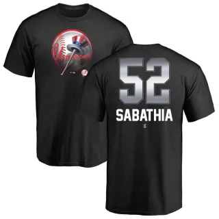 CC Sabathia New York Yankees Midnight Mascot T-Shirt - Black