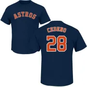 Cesar Cedeno Houston Astros Name & Number T-Shirt - Navy