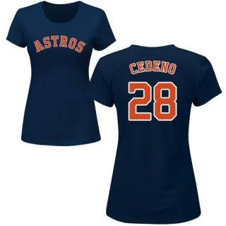 Cesar Cedeno Women's Houston Astros Name & Number T-Shirt - Navy