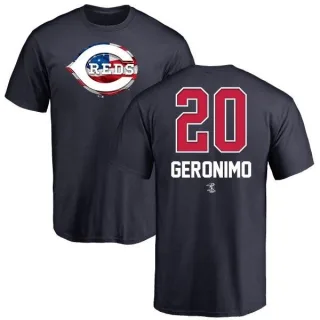 Cesar Geronimo Cincinnati Reds Name and Number Banner Wave T-Shirt - Navy