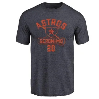 Cesar Geronimo Houston Astros Base Runner Tri-Blend T-Shirt - Navy