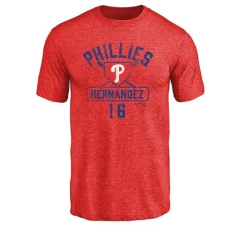 Cesar Hernandez Philadelphia Phillies Base Runner Tri-Blend T-Shirt - Red