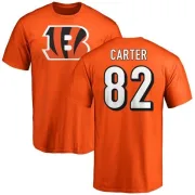 Cethan Carter Cincinnati Bengals Name & Number Logo T-Shirt - Orange