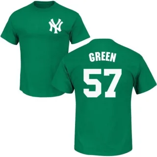 Chad Green New York Yankees St. Patrick's Day Name & Number T-Shirt - Green