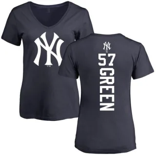 Chad Green Women's New York Yankees Backer Slim Fit T-Shirt - Navy