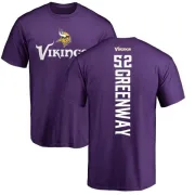 Chad Greenway Minnesota Vikings Backer T-Shirt - Purple