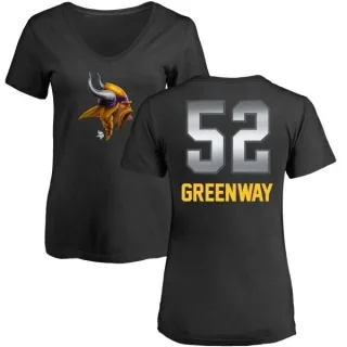 Chad Greenway Women's Minnesota Vikings Midnight Mascot T-Shirt - Black