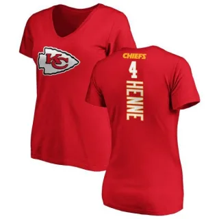 Chad Henne Women's Kansas City Chiefs Backer Slim Fit T-Shirt - Red