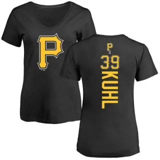 Chad Kuhl Women's Pittsburgh Pirates Backer Slim Fit T-Shirt - Black