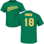 Chad Pinder Oakland Athletics Name & Number T-Shirt - Green