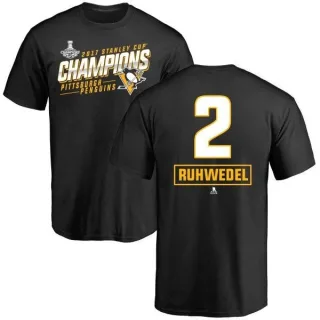 Chad Ruhwedel Pittsburgh Penguins 2017 Stanley Cup Champions Extra T-Shirt
 - Black