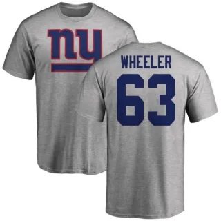 Chad Wheeler New York Giants Name & Number Logo T-Shirt - Ash